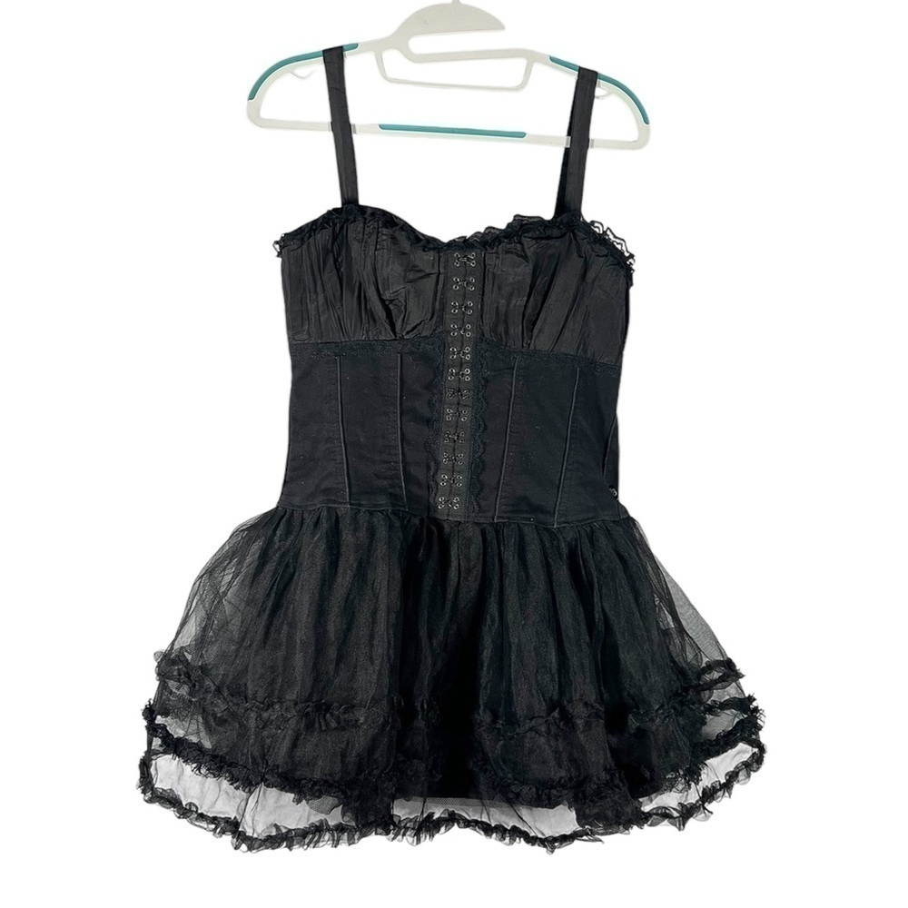 Tripp NYC Royal Bones by Daang Corset Tutu Mini Dress Large